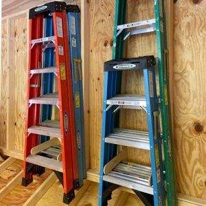 Storage Ladders for Easy Access to High Storage Areas